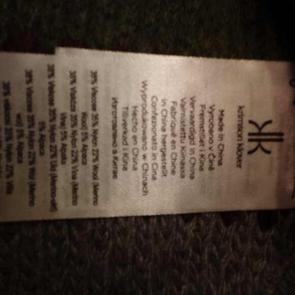 NWT Krimson Klover Jill Sweater L Turtleneck Stripes Merino Wool/Alpaca - Picture 15 of 16